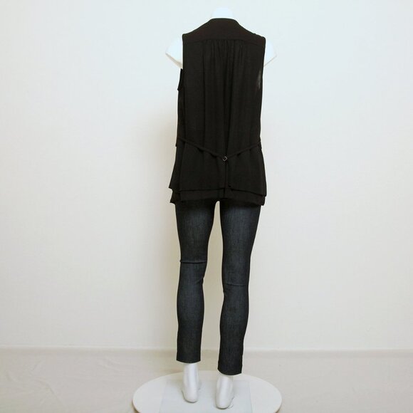 Shesmiss Chiffon Waterfall Layered Vest - Picture 13 of 15